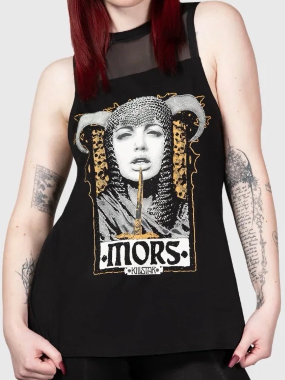 NWT Killstar Mors Vest - Black Gothic Graphic Tank Top